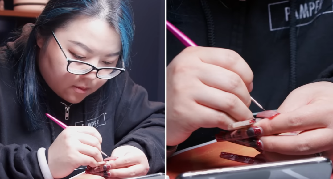 With a business of up to 300 US dollars, this nail artist almost broke down TikTok users