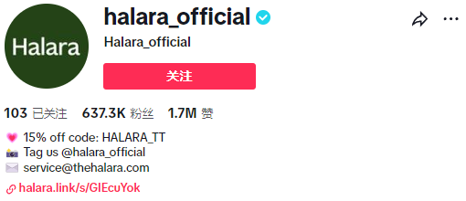 How does Chinese overseas brand Halara use TikTok for brand marketing