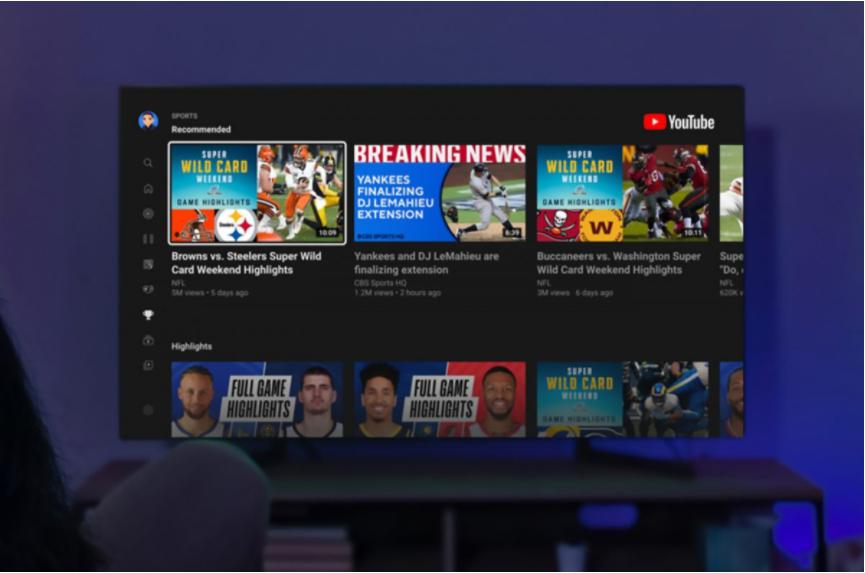 YouTube updates sports section, expands connected TV ad options