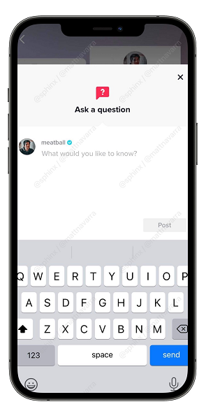 TikTok has added a "Q&A" function, fans can directly ask questions to creators